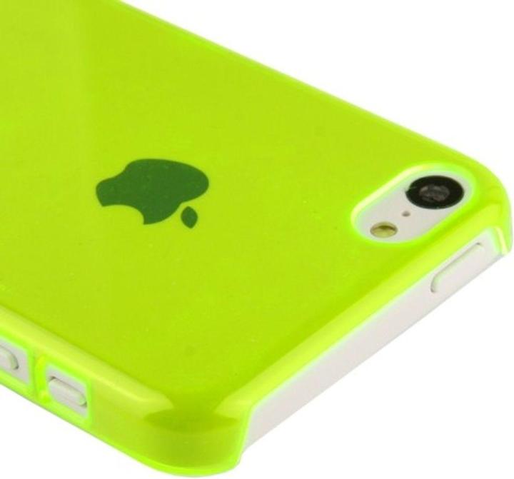 Produktbild König Design Schutzhülle Hard Case für Handy Apple iPhone 5C Leuchtgrün (Apple iPhone 5c)