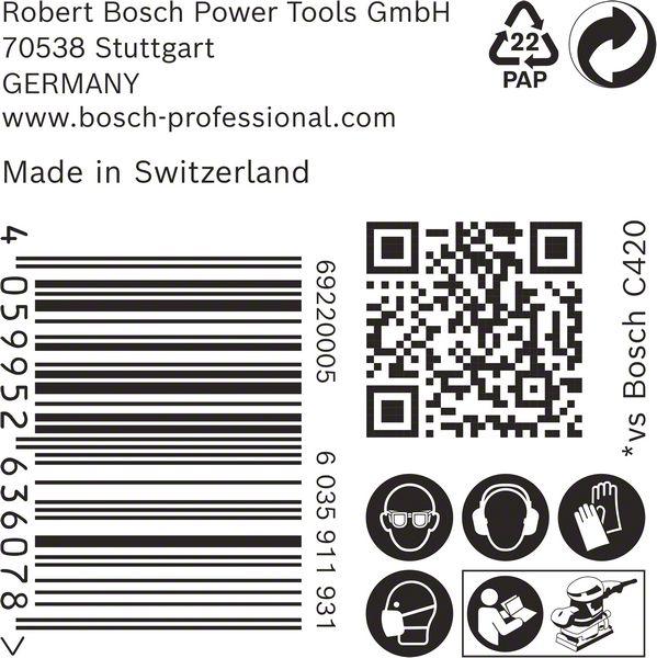 Produktbild Bosch Professional Zubehör EXPERT C470 Schleifpapier, 115 x 107 mm, G 120, 50 Stück (G120)