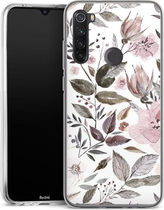 Produktbild DeinDesign Silikon Hülle für Xiaomi Redmi Note 8T Handyhülle Case Smartphone Schutzhülle Blumen Pastell (Xiaomi Redmi Note 8T)