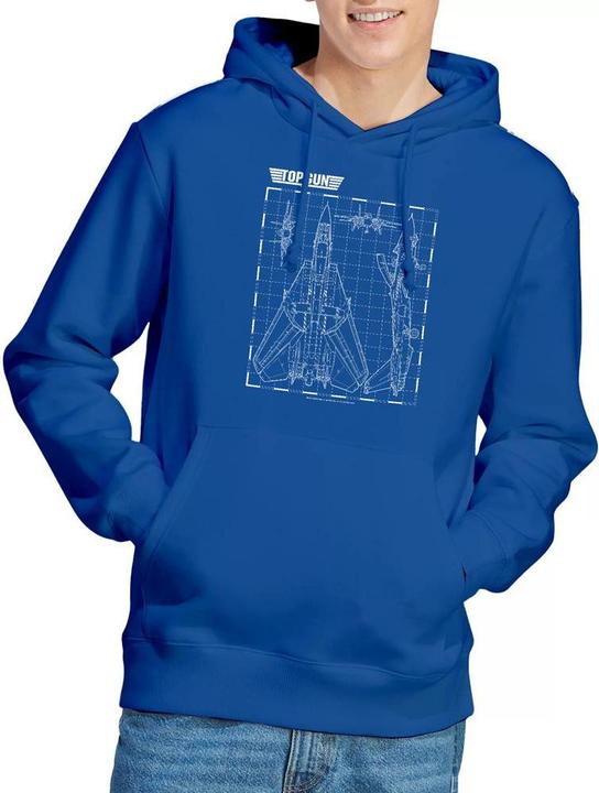 Immagine prodotto Top Gun Felpa con Cappuccio Schematico Uomo (XL)