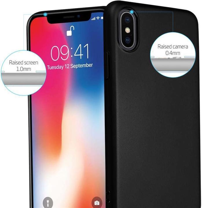 Produktbild Cadorabo HC Matt Metall Hülle (Apple iPhone X)