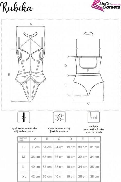 Image du produit LivCo Corsetti Fashion Rubika body (XL)