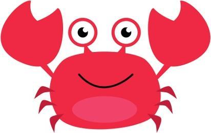 CreaDiva Iron-on picture crab, 120mm x 120mm (1 x)