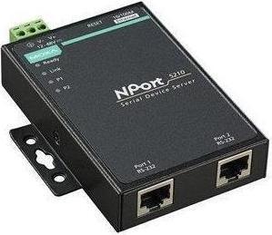Produktbild Moxa NPORT 5210-T - RS-232-Geräteserver mit 2 Anschlüssen, Betriebstemperatur -40 bis 75 °C
