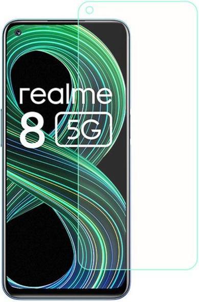 Actual product image MU Budget Protective glass screen protector (1 Piece, Realme 8 5G)