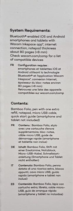 Produktbild Wacom Bamboo Folio L