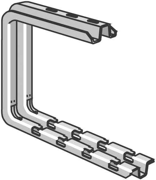 Immagine prodotto Legrand LEG CM556340 Staffa a soffitto senza viti CSNC 400 GS sendzim