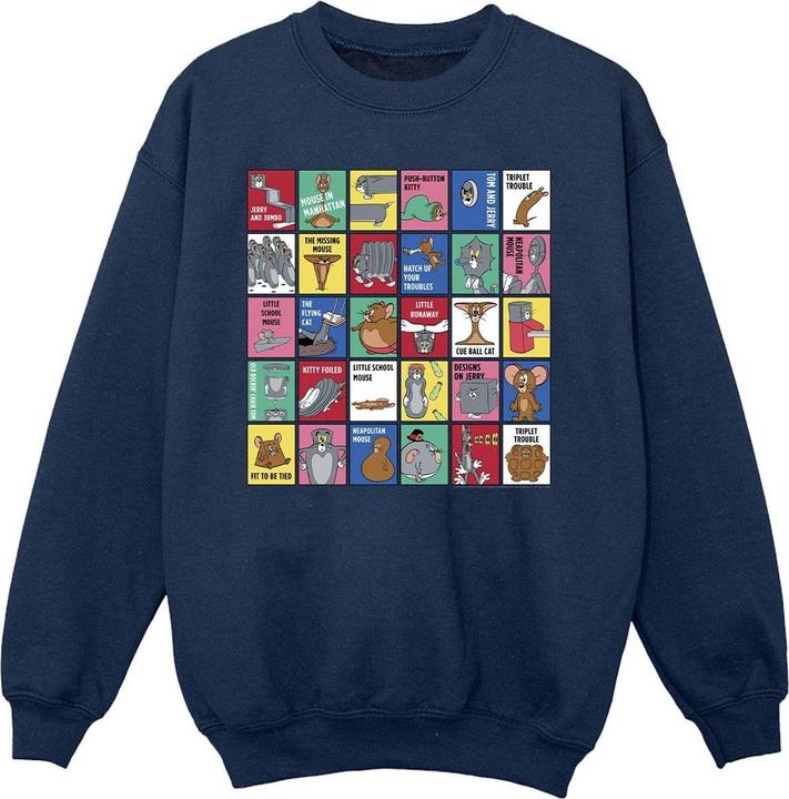 Produktbild Tom & Jerry Grid Squares Sweatshirt Mädchen (128)