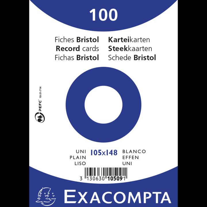 Produktbild Exacompta Karteikarte (A6, 205 g/m², 100 x)