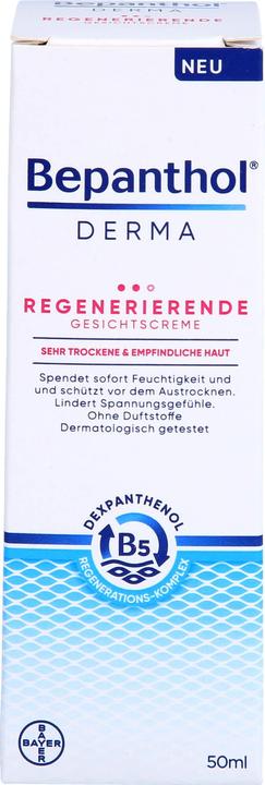 Actual product image Bepanthol Derma Regenerating Face Cream, 1X50 ml CRE (50 ml, 24h cream)