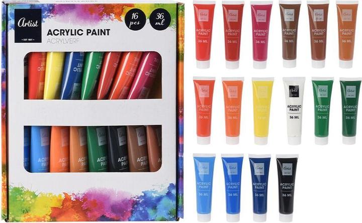 Peinture acrylique (Multicolore, 576 ml)