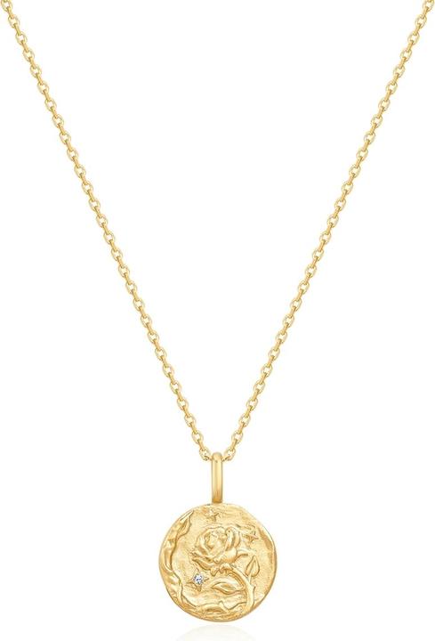 Actual product image Glanzstücke München Ladies necklace birth flower June rose - 37204 (Sterling Silver, 40 - 45 cm)