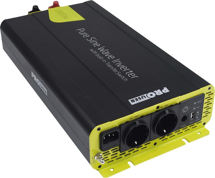 Image du produit ProUser Onduleur PSI2000TX 2000W 12V - 230 V/AC y compris télécommande, fonction UPS, alimentation secteur