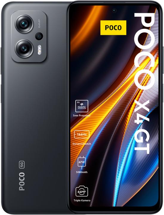 Image du produit Xiaomi Poco X4 GT (128 Go, Noir, 6.60", Double SIM, 64 Mpx, 5G)
