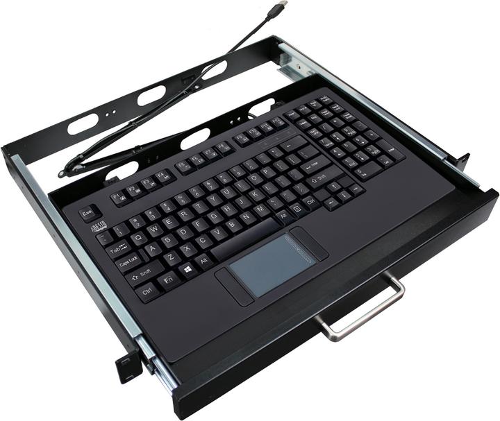 Image du produit Adesso EasyTouch™ 425UB – Touchpad Keyboard including Rackmount qwERTY layout (US, Filaire)