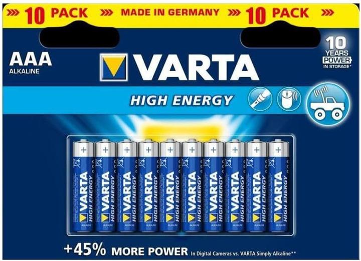 Productafbeelding Varta Vermogen met lange levensduur (10 Pcs., AAA, 1240 mAh)