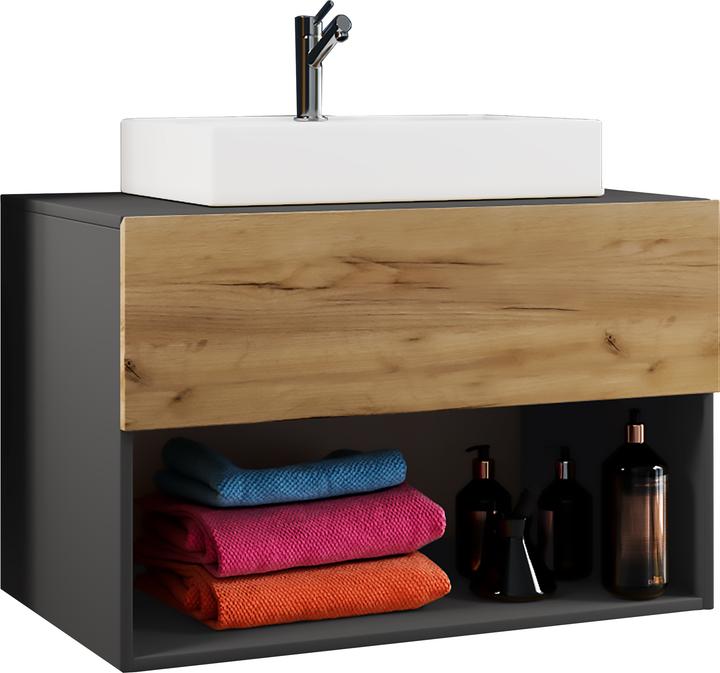 Immagine prodotto VCM Blocco bagno 2 pezzi cassetto lavabo "Lendas II" mobili da bagno