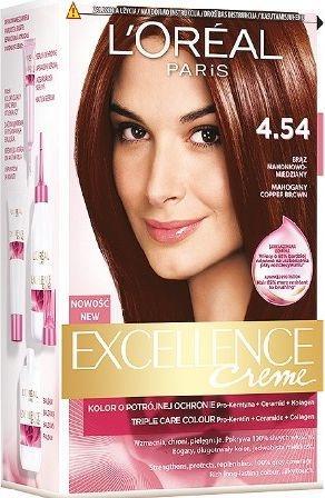 Immagine prodotto L'Oréal Paris L'Oreal - Excellence Creme Tintura per capelli 4.54 Castano Mogano Rame (4,54 Mogano Marrone Rame)