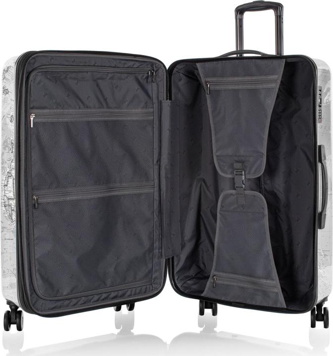 Produktbild Heys Journey Fashion Spinner -matkalaukku, mustavalkoinen kartta (127 l, L (90 - 115l))