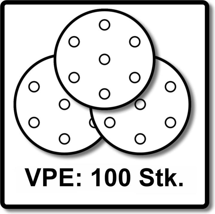 Image du produit Makita Papier abrasif Velcro 125 mm K 320 100 pces ( 2x P-43692 ) pour DBO BO DCW DWE GEX PEX SXE BOS (K320)