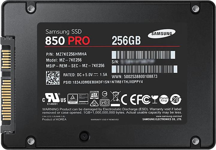 Actual product image Samsung 850 Pro (256 GB, 2.5")