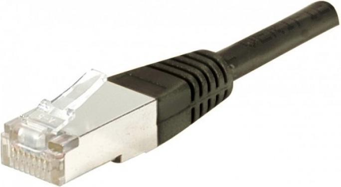 Dexlan Patchkabel Cat. 6A, S/FTP, Kupfer, PoE, schwarz, 10,0 m 10-Gigabit-fähiges Patchkabel mit besonders (S/FTP, CAT6a, 10 m)