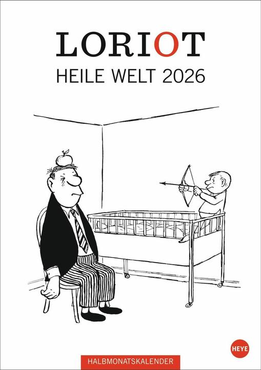 Produktbild Loriot Heile Welt Halbmonatskalender 2026 (Deutsch)
