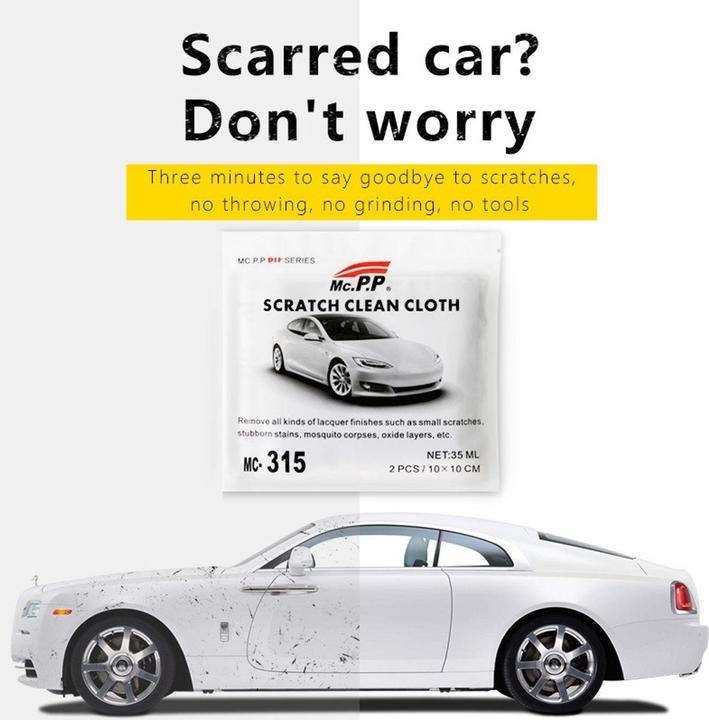 Actual product image König Design Pack of 2 Car Scratch Repair Nano Sparkle Cloth for Car Scratch Removal