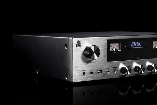 Immagine prodotto GPO PR200 - Sistema HiFi Premium Line, radio DAB+, CD, USB, bluetooth (Bluetooth, 1x 12 W)