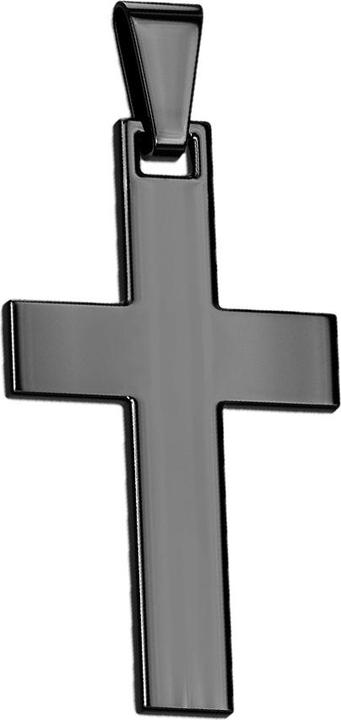 Image du produit Star Piercing Pendentif noir croix (Acier chirurgical 316L)