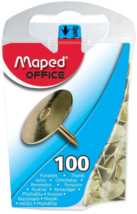 Maped Copper-plated drawing pins, diameter 10mm (100 Piece, 10 mm)
