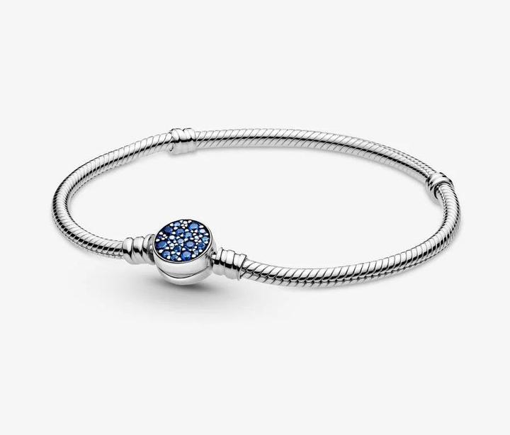 Immagine prodotto Pandora Bracciale con chiusura a disco a catena di serpente (19 cm, Sterling silver)