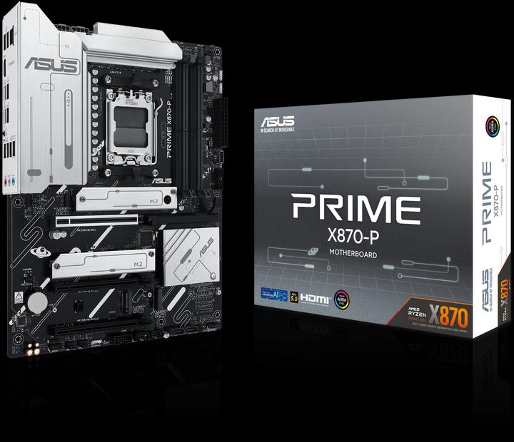 Image du produit ASUS PRIME X870-P (ATX, X870, AM5, DDR5) (AM5, AMD X870, ATX)