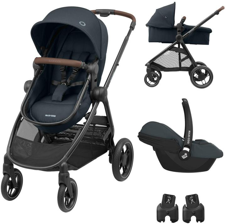 Maxi-Cosi Zelia3 Set Essential Graphite (Zelia3 & CabrioFix I-Size & adapter)