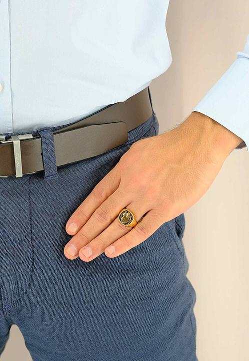 Immagine prodotto Muau Anello con stemma (58, Oro 750/18 K)