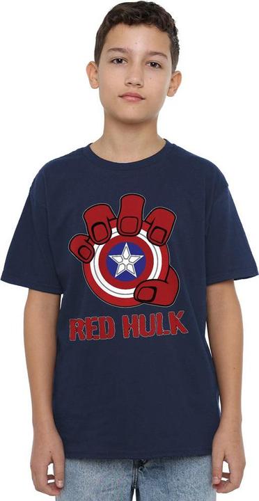 Immagine prodotto Captain America Maglietta Hulk Rosso Scudo Bambini (128)