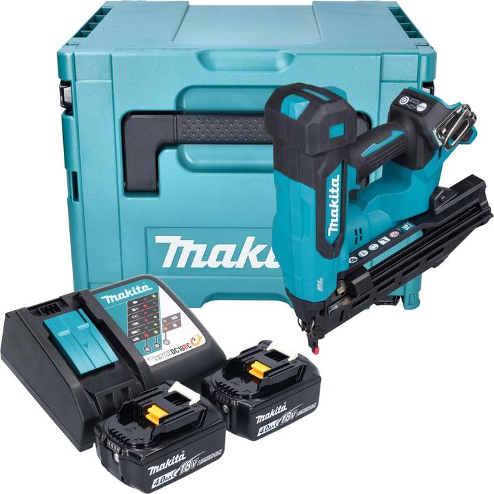 Immagine prodotto Makita DBN 610 RMJ Chiodatrice a batteria 18 V 32 - 64 mm Brushless + 2x batteria 4,0 Ah +