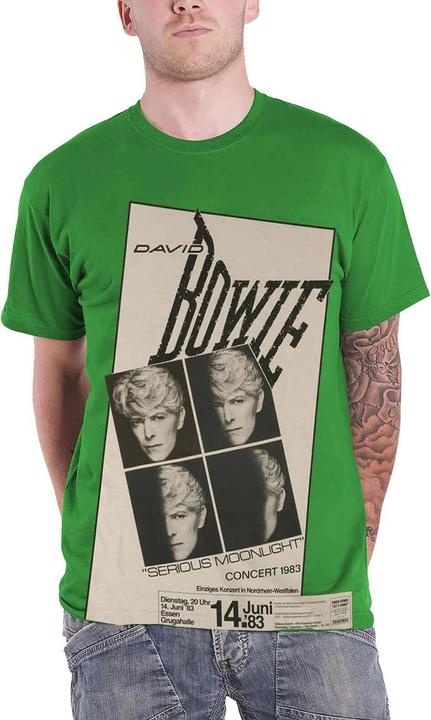 Immagine prodotto David Bowie Maglietta unisex da adulto Concert '83 in cotone (XL)