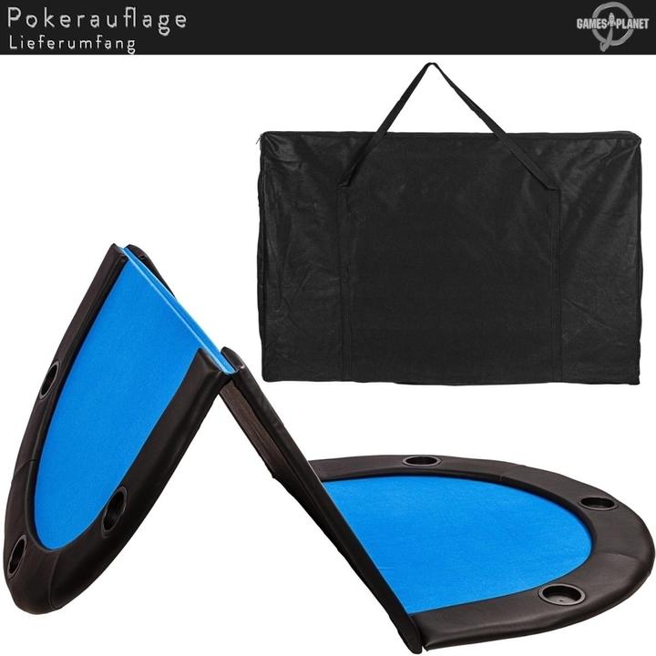 Produktbild Games Planet Pokerauflage klappbar faltbar, grün