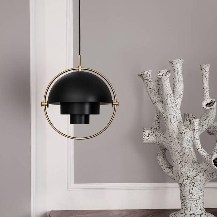 Actual product image Gubi Multi-Lite pendant light S brass/black (E14, 470 lm)