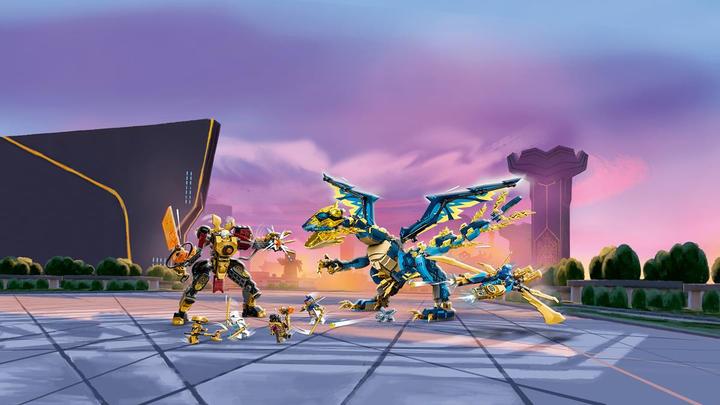 Actual product image LEGO Imperial Mech Duel against the Elemental Dragon (71796, LEGO Ninjago)