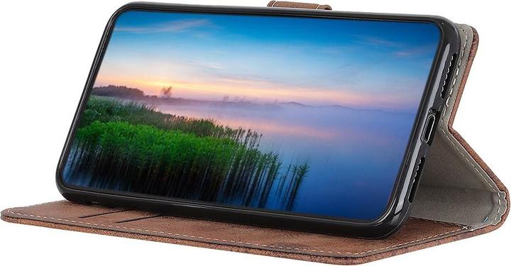 Actual product image Cover-Discount Galaxy A21s - Vintage case suede look brown (Samsung Galaxy A21s)