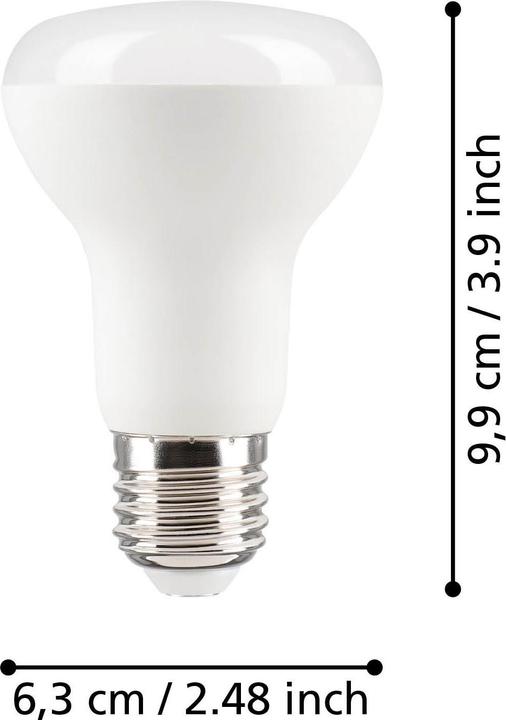 Immagine prodotto EGLO E27 R63 7W 500LM 3000K OPALE COLLI 8 (E27, 4.90 W, 500 lm, 1 x, F)