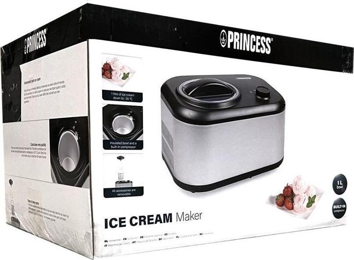 Productafbeelding Princess IJsmachine - inhoud 1 liter, 60 minuten, uitneembare bak, 100 watt, 282608 (EU-stekker)