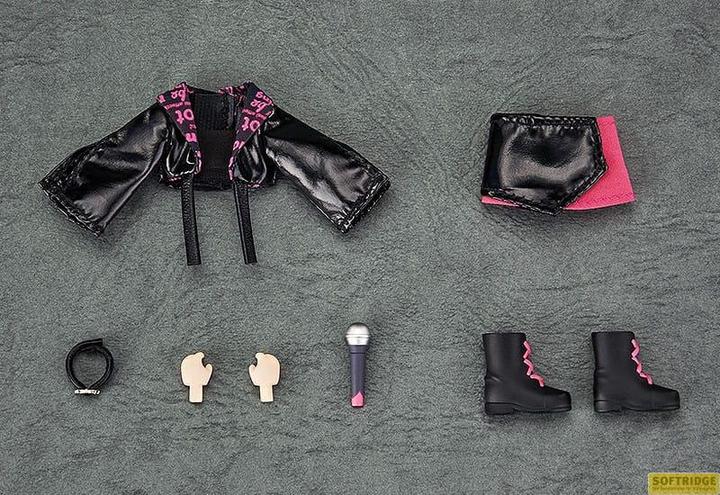 Actual product image Good Smile Company Original Character Accessories for Nendoroid Doll Figures Outfit Set: Idol Outfit - Girl (Rose Red)