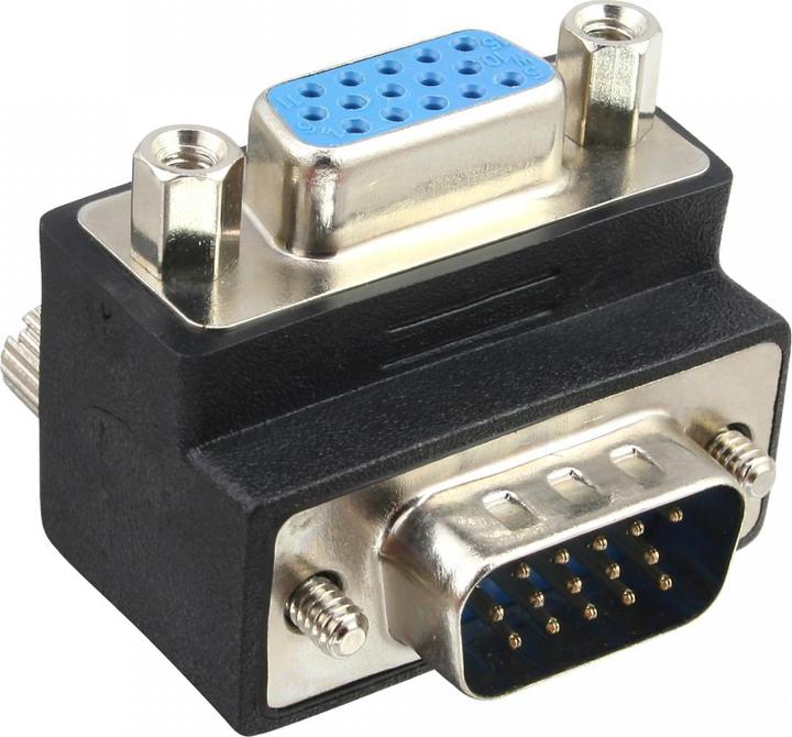InLine VGA Adapter 90° Winkel 15pol Stecker/Buchse (VGA)
