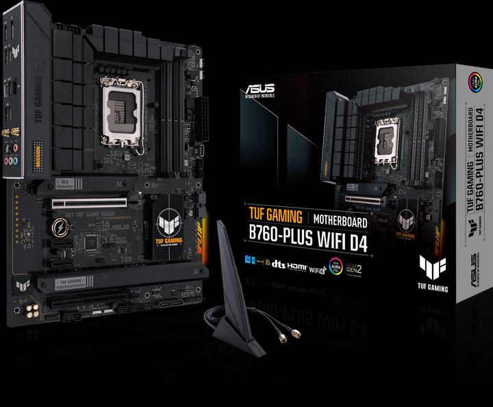 Produktbild ASUS TUF GAMING B760-PLUS WIFI D4 (LGA 1700, Intel B760, ATX)
