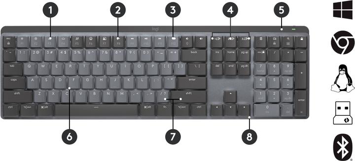 Actual product image Logitech MX Mechanical (CH, Wireless)