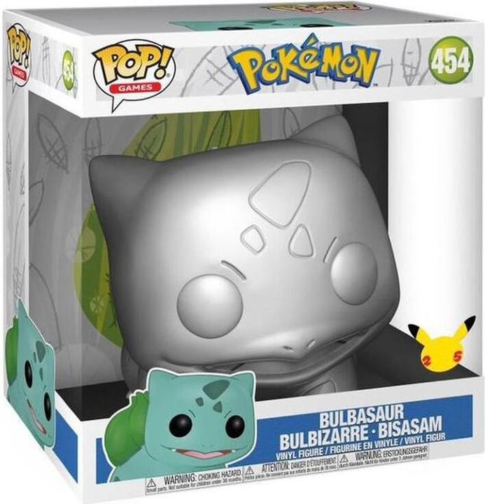 Actual product image Funko POP! - Pokémon: Bulbasaur Silver - Super Sized