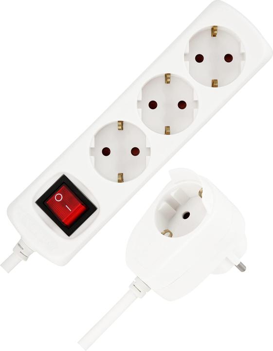 Actual product image REV Power strip 3+1-socket 5m + switch (4 x, CEE 7/3, 5 m)